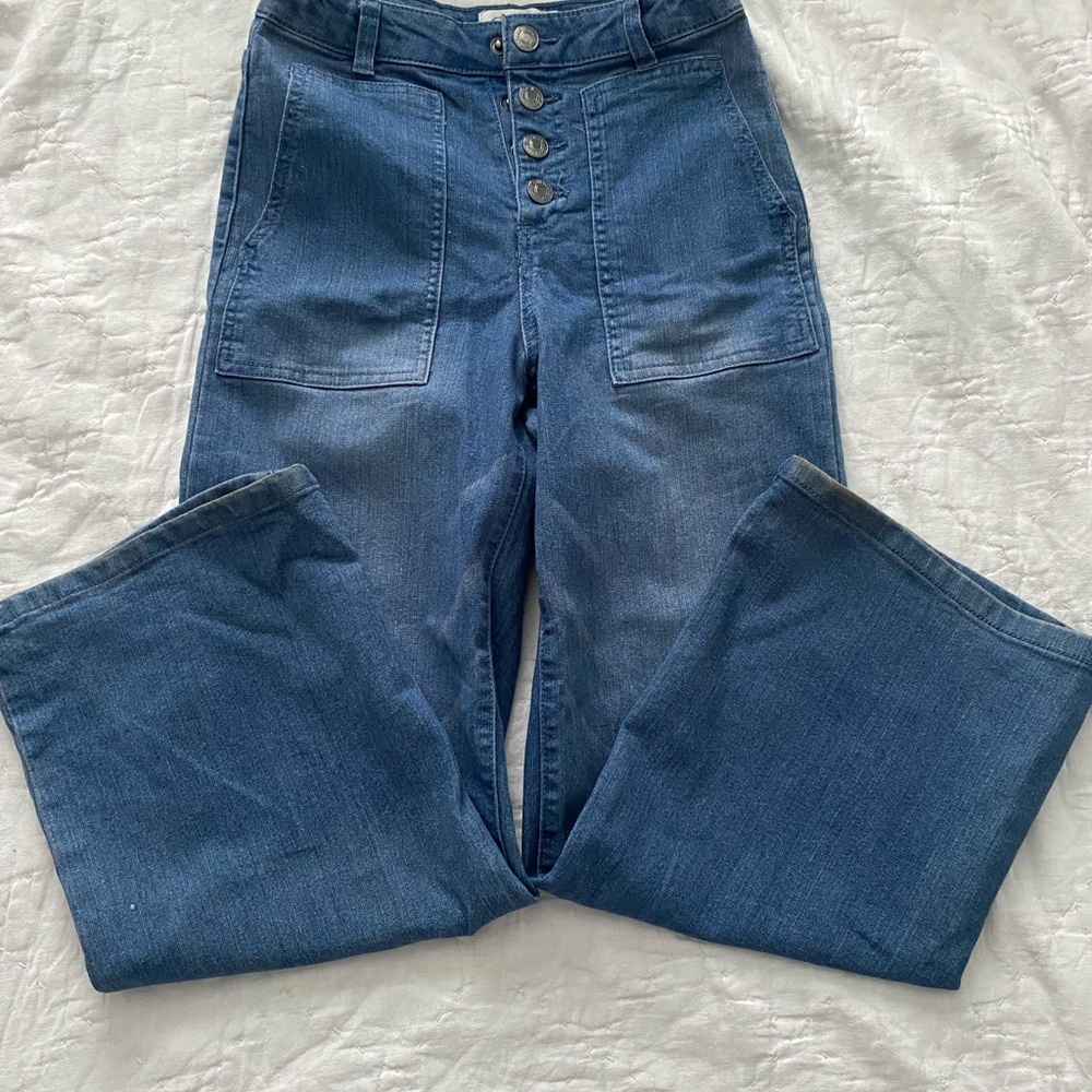 Little girls Jessica Simpson Blue Flare Wide Leg Jeans